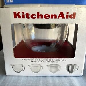 KitchenAid Glass Mixing Bowl with Measurement Markings